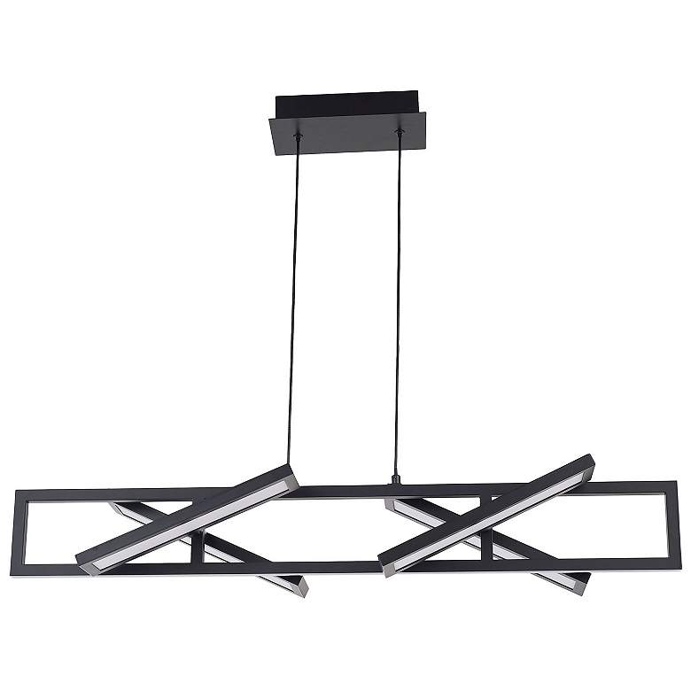 Image 3 Abra Rectangular Pendant with Four Pivoting Light Guide Diffusers more views