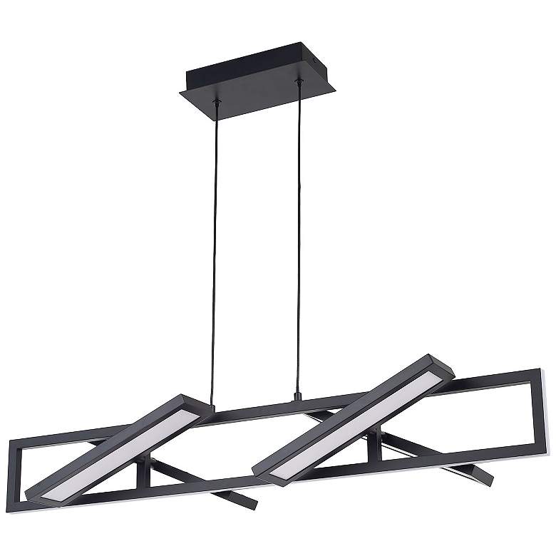 Image 4 Abra Rectangular Pendant with Four Pivoting Light Guide Diffusers more views