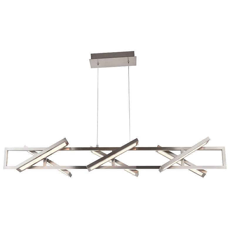 Image 1 Abra Rectangular Pendant with Six Pivoting Light Guide Diffusers
