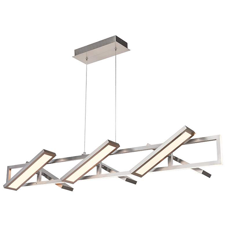 Image 2 Abra Rectangular Pendant with Six Pivoting Light Guide Diffusers more views