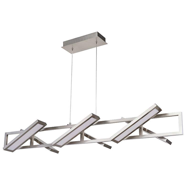 Image 3 Abra Rectangular Pendant with Six Pivoting Light Guide Diffusers more views