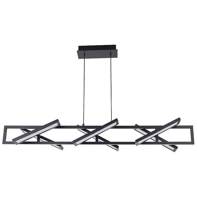 Image 2 Abra Rectangular Pendant with Six Pivoting Light Guide Diffusers more views
