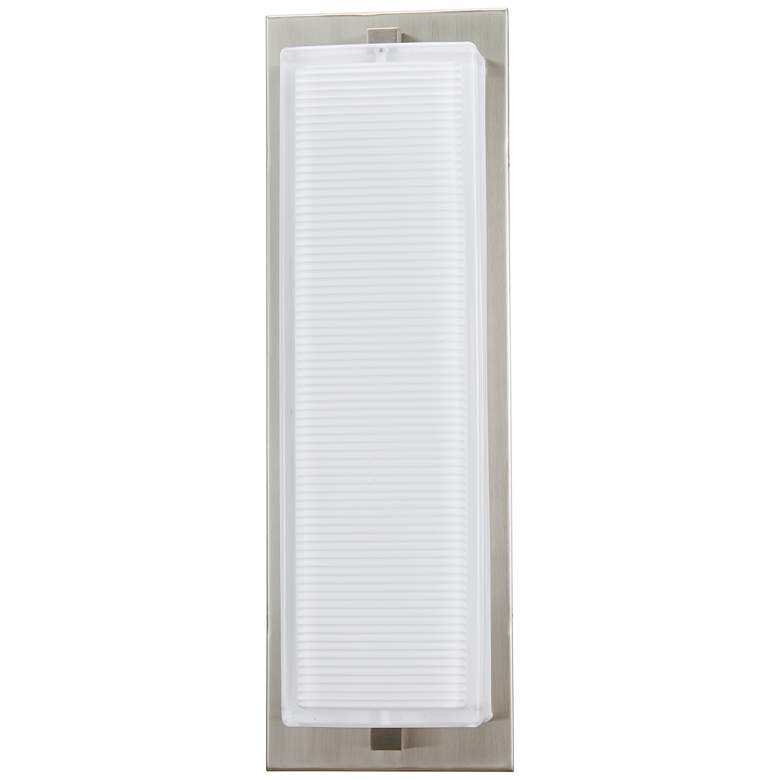 Image 1 Abra Ripple Square Panel LED Wet Location Wall fixture MB-Matte Black