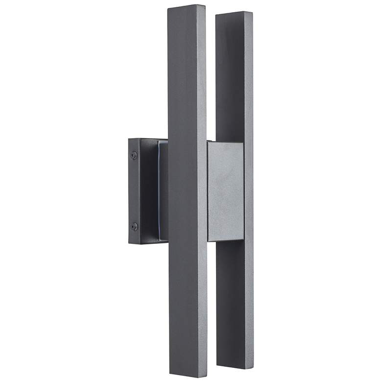 Image 1 Abra Slate Twin Bar Wet Location Wall Fixture MW-Matte White