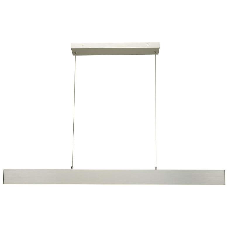 Image 1 ABRA Slim 47" Cable Suspended LED Pendant with Up-Down Light Aluminum