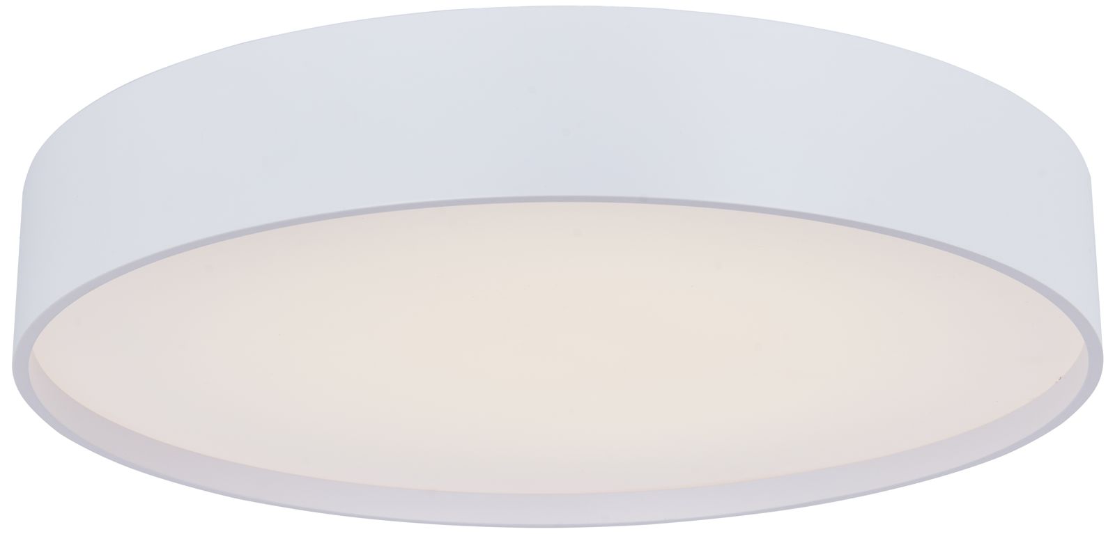 Image 2 Abra Snare 17" Metal Cylinder and Frosted Glass Flushmount with High O more views