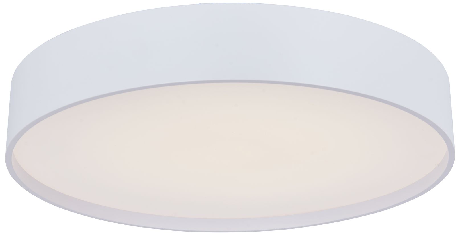 Image 3 Abra Snare 17" Metal Cylinder and Frosted Glass Flushmount with High O more views
