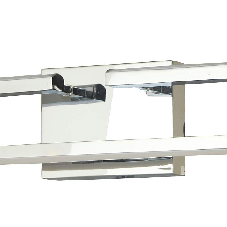 Image 2 Abra Speedway Fluted Clear Glass Vanity BN-Brushed Nickel more views