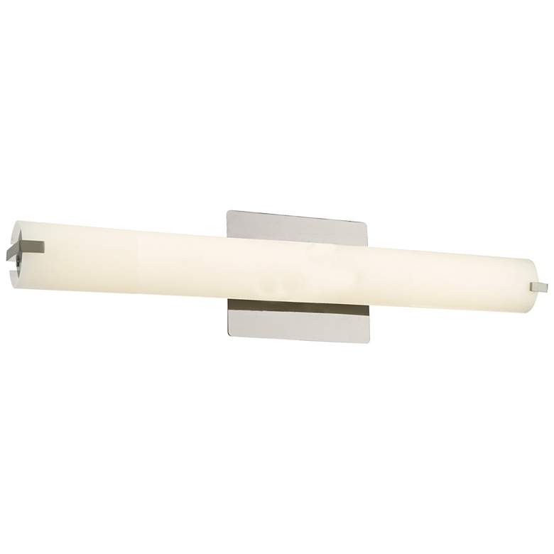 Image 1 ABRA Squire 20" Round Opal Glass Vanity Nickel