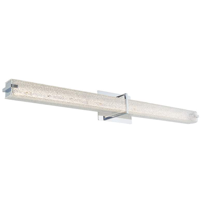 Image 1 ABRA Squire Square Water Glass LED Vanity Chrome