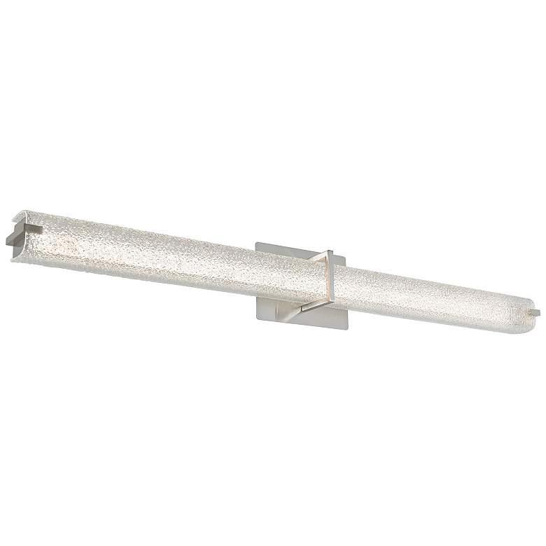 Image 1 ABRA Squire Square Water Glass LED Vanity Nickel