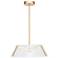 ABRA Talon Clear Glass and LED Claw Pendant BB- Brass