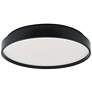 ABRA Tambourine 10" Low Profile Flushmount with Soft Uplight Black