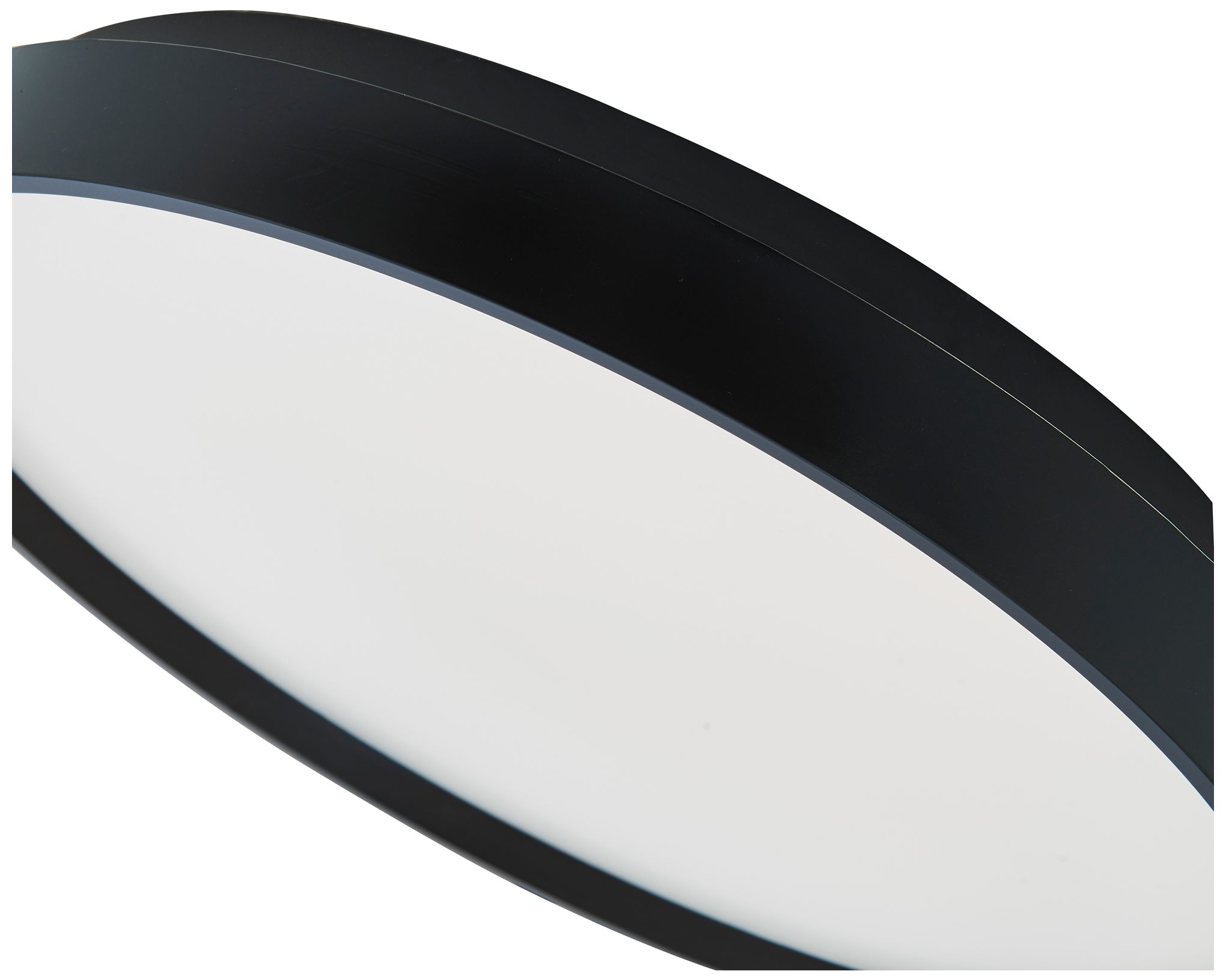 Image 4 ABRA Tambourine 13" Low Profile Flushmount with Soft Uplight Black more views