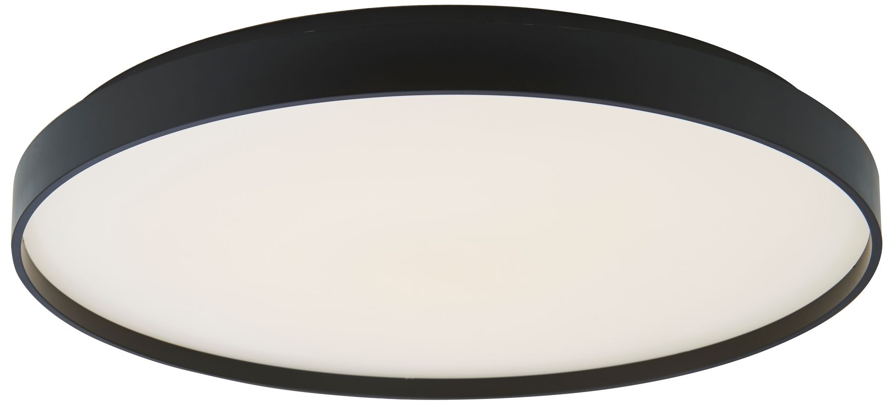 Image 3 ABRA Tambourine 15" Low Profile Flushmount with Soft Uplight Black more views