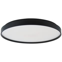 ABRA Tambourine 19" Low Profile Flushmount with Soft Uplight Black