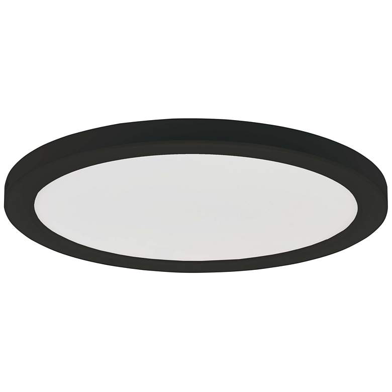 Image 1 ABRA Trix 12" Slim Disc Wet Location Flushmount Black