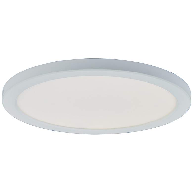 Image 1 ABRA Trix 12" Slim Disc Wet Location Flushmount WH-White