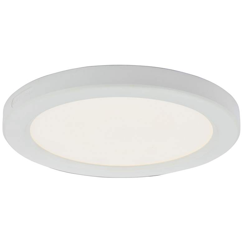 Image 1 ABRA Trix 7.25" Slim Disc Wet Location Flushmount WH-White