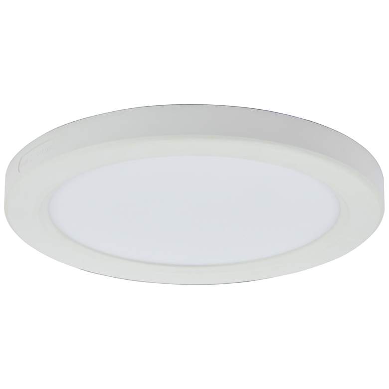 Image 2 ABRA Trix 7.25" Slim Disc Wet Location Flushmount WH-White more views