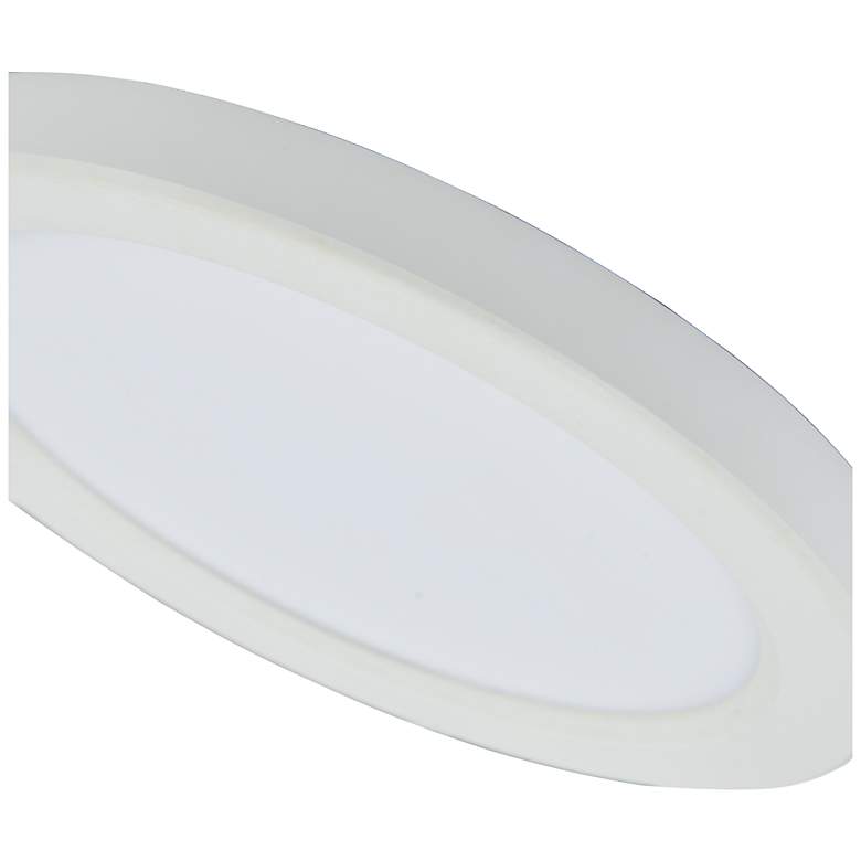 Image 3 ABRA Trix 7.25" Slim Disc Wet Location Flushmount WH-White more views