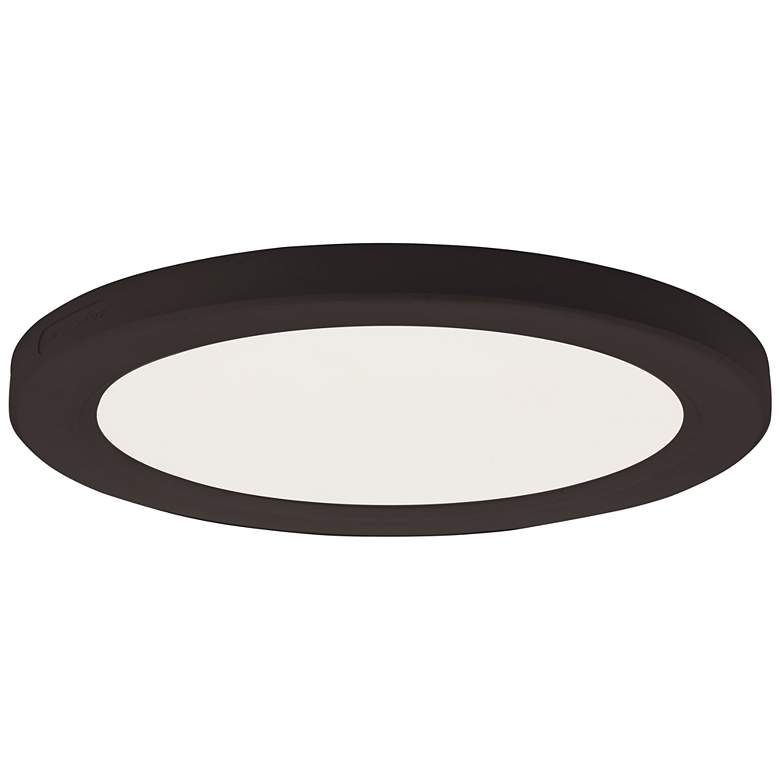 Image 1 ABRA Trix 9" Slim Disc Wet Location Flushmount Black
