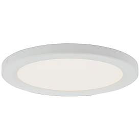 Image1 of ABRA Trix 9" Slim Disc Wet Location Flushmount WH-White