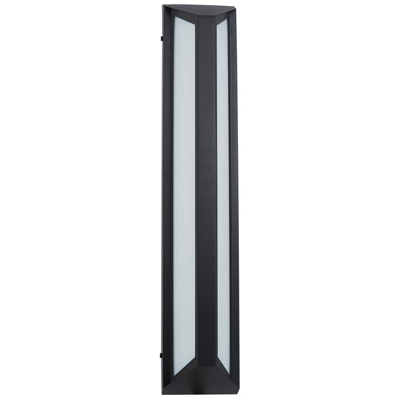 Image 1 Abra Trix Large Wet Location Angled Side Wall Fixture MB-Matte Black