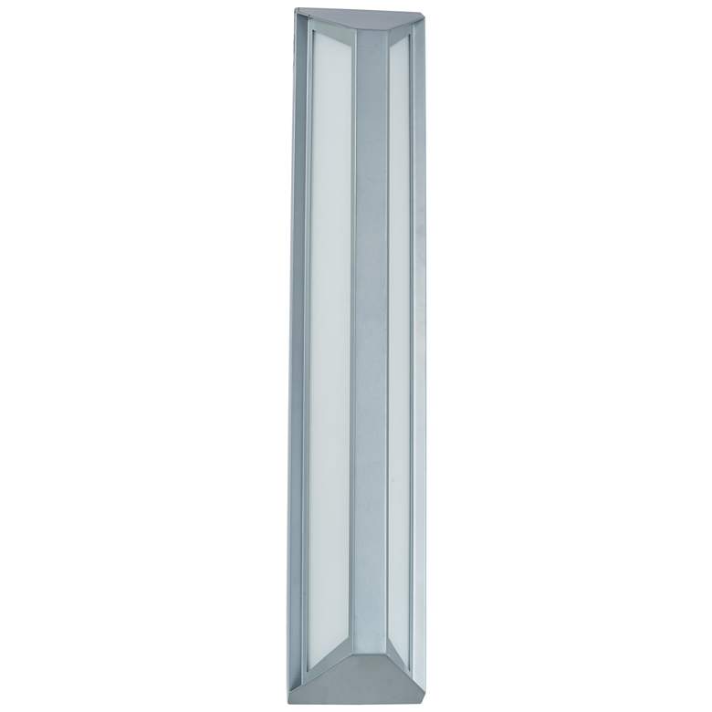 Image 1 Abra Trix Large Wet Location Angled Side Wall Fixture SL-Silica