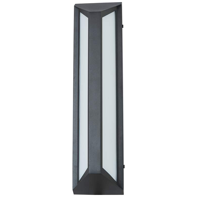 Image 1 Abra Trix Medium Wet Location Angled Side Wall Fixture SL-Silica