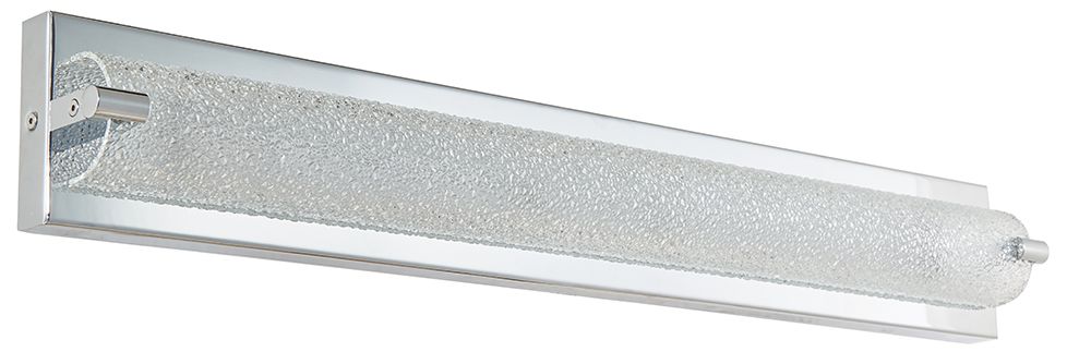 Image 2 ABRA Veil Curved Water Glass LED vanity Chrome more views