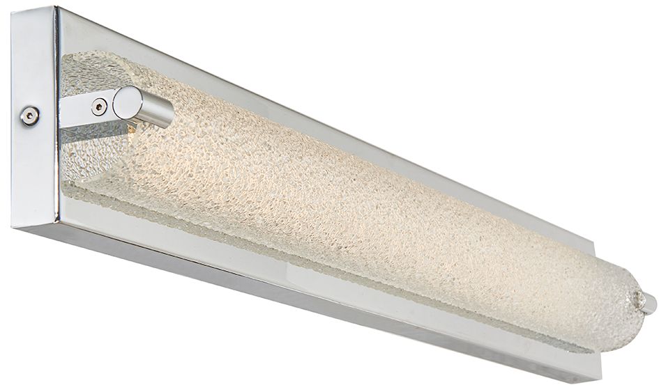 Image 4 ABRA Veil Curved Water Glass LED vanity Chrome more views