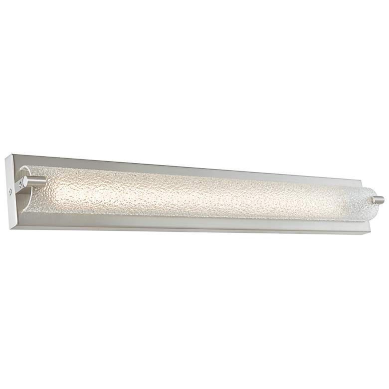 Image 1 ABRA Veil Curved Water Glass LED vanity Nickel