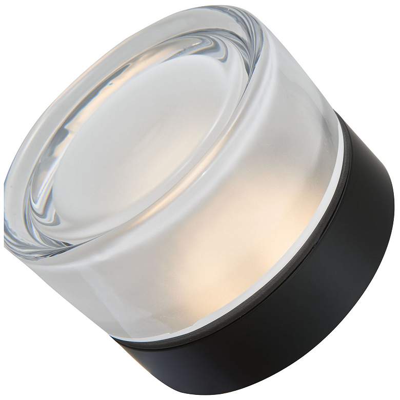 Image 1 Abra Wet Location Indented Solid Glass Wall or Ceiling Fixture