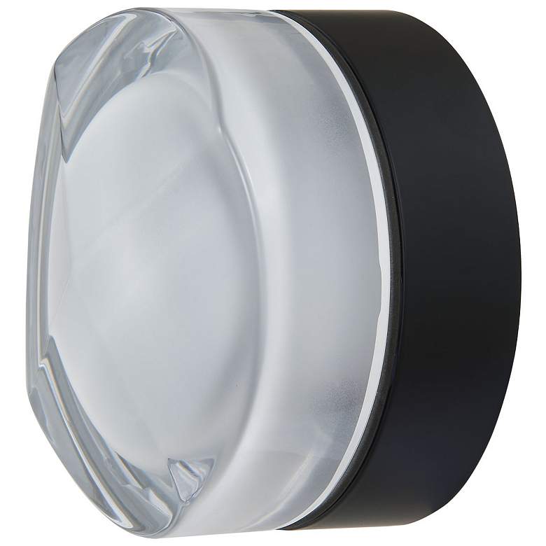 Image 3 Abra Wet Location Patterned Glass Wall or Ceiling Fixture more views