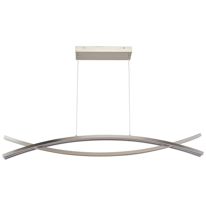 Image 1 Abra Wishbone 3- Light Framed Pendant with Frosted Glass Diffuser