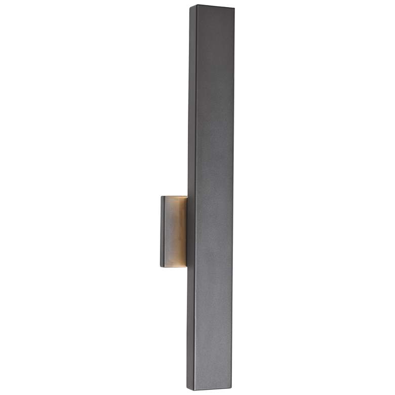 Image 1 ABRA Yoga Wet Location Straight Wall Fixture Black
