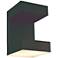 ABRA Yoga Wet Location UP and Down Wall Fixture Black