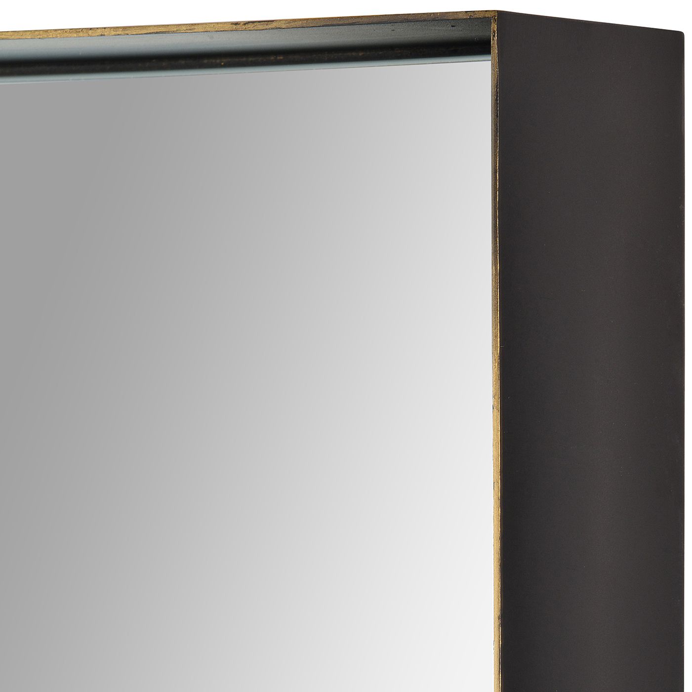 Abri Black Antique Gold 30" X 40" Rectangular Wall Mirror - #78C31 ...