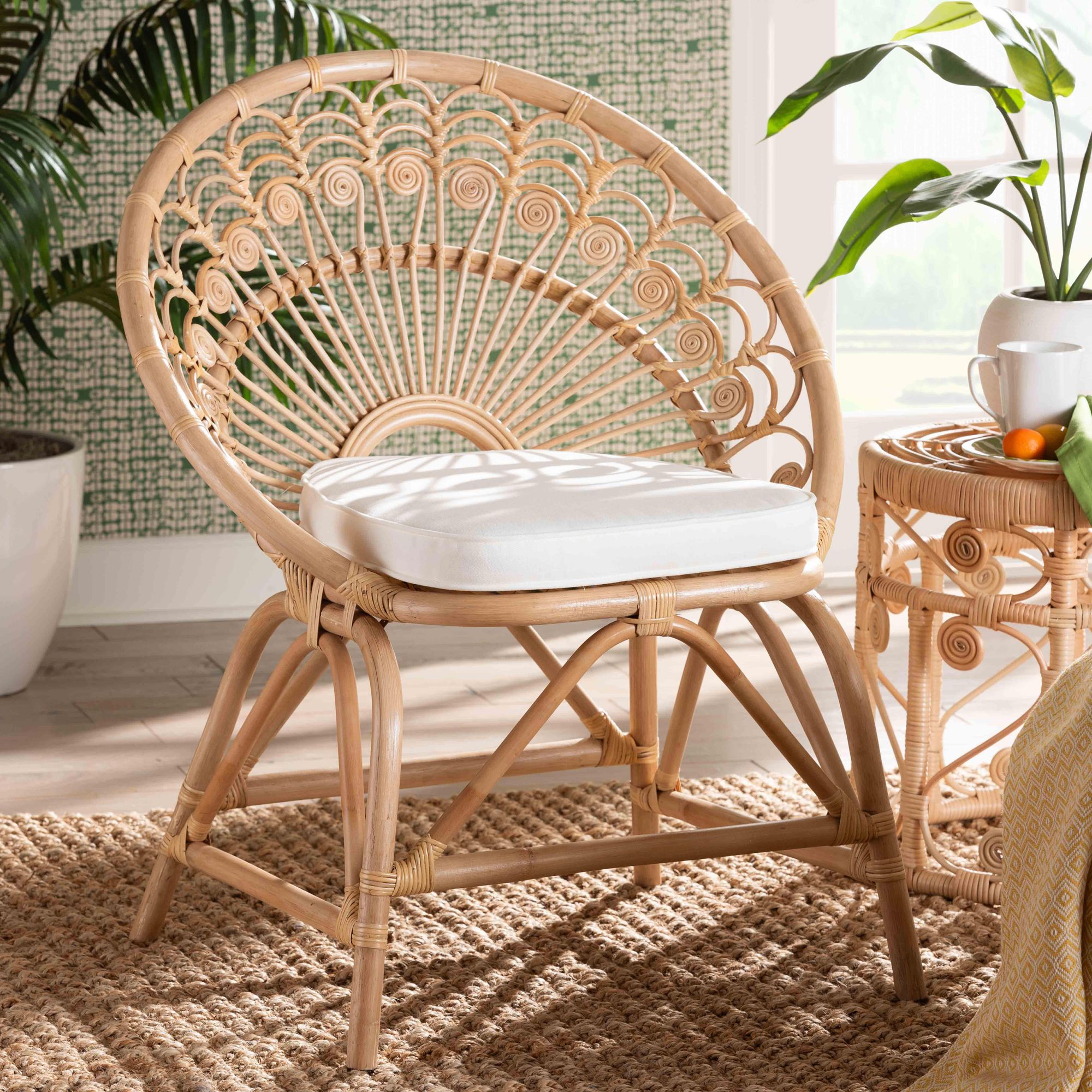 Accent rattan chair discount