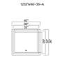 6_Abril Matte White 36"h x 40"w Rectangular Lighted Wall Mirror more views