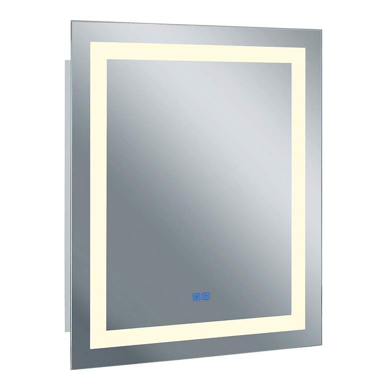 Image 2 Abril Square Matte White LED 36 in. Mirror more views