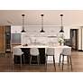 6_Abruzzo 21.5" Wide Black Pendant more views