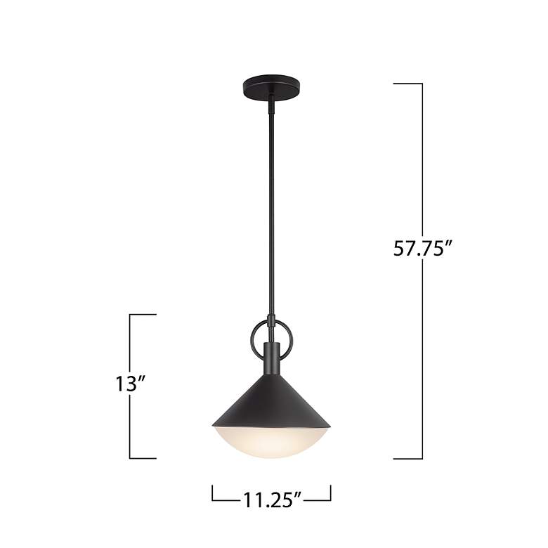 Image 7 Abruzzo 21.5" Wide Black Pendant more views
