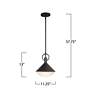 7_Abruzzo 21.5" Wide Black Pendant more views