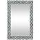 Abscissa Gray Chevron 24" x 36" Rectangular Wall Mirror