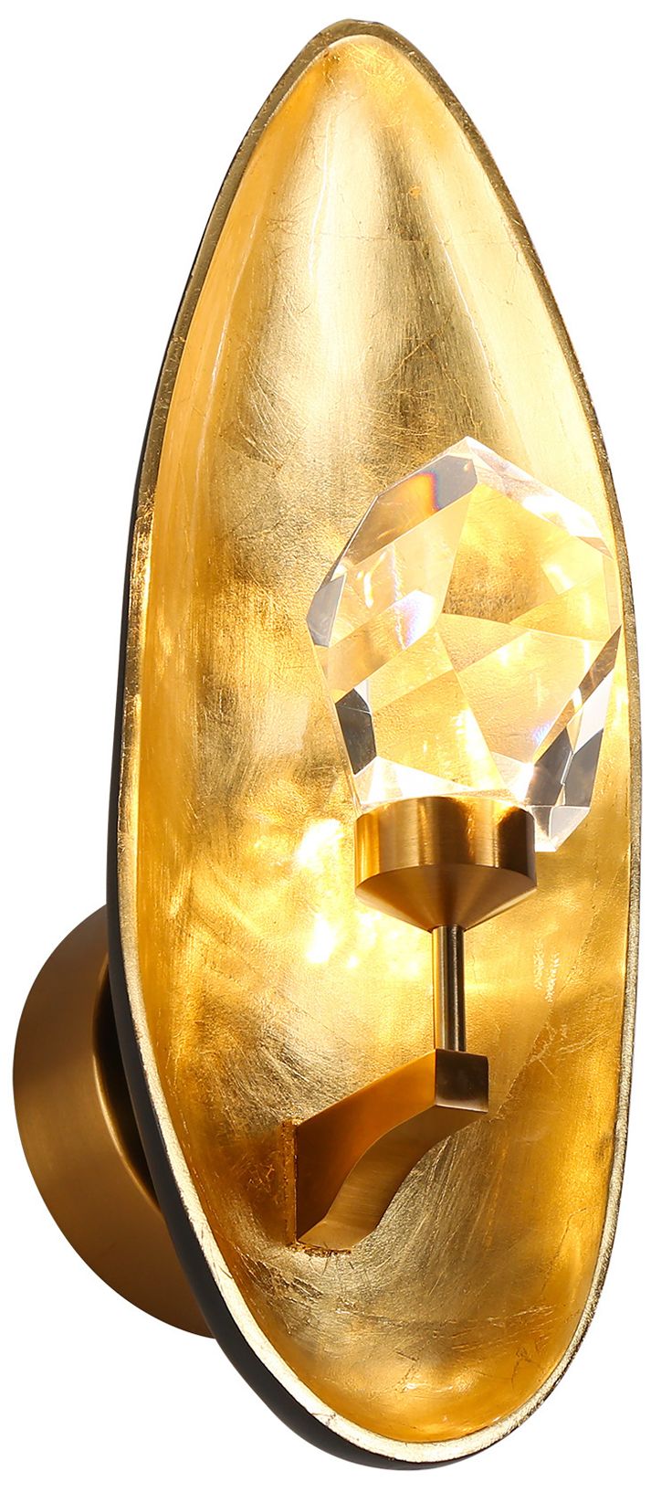 Image 2 Absrond 1-Light LED Crystal Wall Sconce