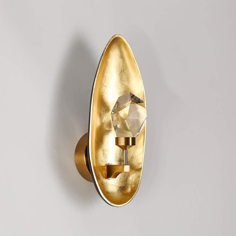 Image 1 Absrond 1-Light LED Crystal Wall Sconces