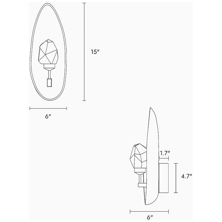 Image 4 Absrond 1-Light LED Crystal Wall Sconces more views