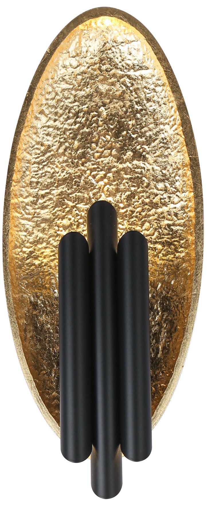 Absrond 6-Light Black Gold Resin LED Wall Sconces